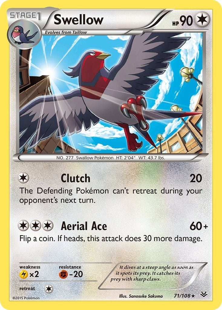 Image for Swellow (71) (71/108) (ROS) - Pokemon