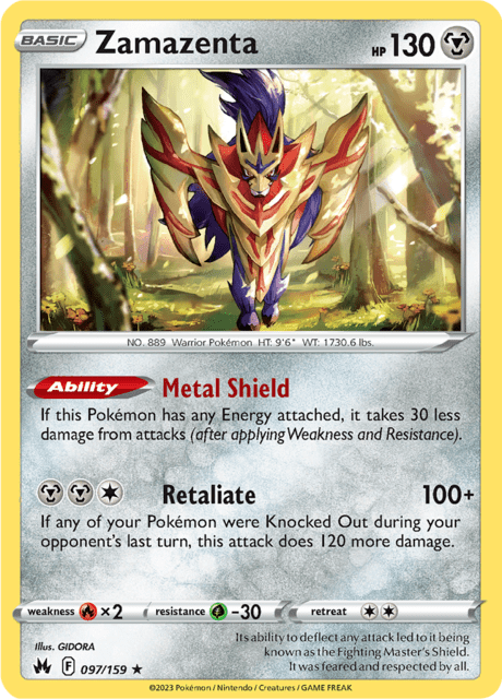 Zamazenta - Crown Zenith (CRZ)
