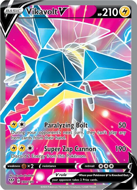 Vikavolt V (Full Art) - SWSH03: Darkness Ablaze (SWSH03)