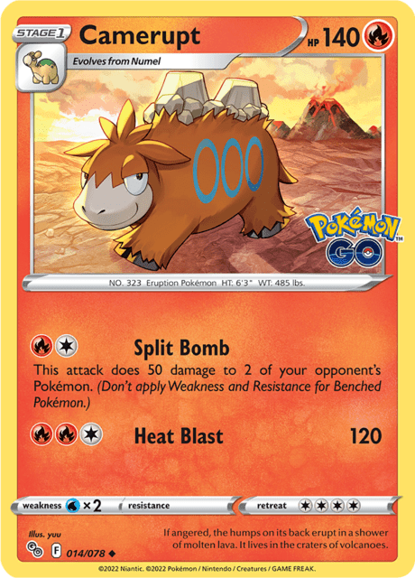 Camerupt - Pokemon GO (PGO)