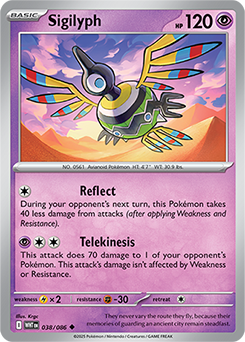 Sigilyph (Master Ball Pattern) - SV: White Flare (WHT)