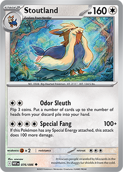 Stoutland (Poke Ball Pattern) - SV: White Flare (WHT)