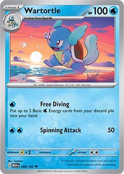 Wartortle - 008/165 - SV: Scarlet & Violet 151 (MEW)