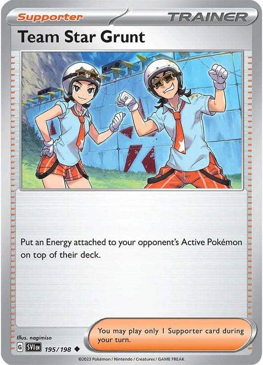 Team Star Grunt - 195/198 - SV01: Scarlet & Violet Base Set (SV1)