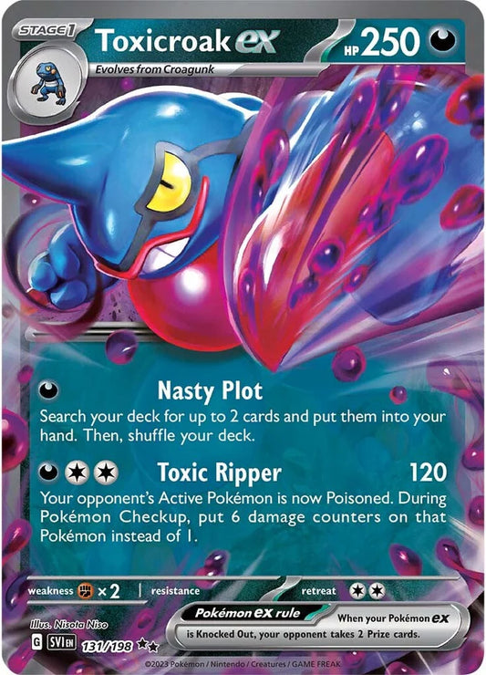 Toxicroak ex - 131/198 - SV01: Scarlet & Violet Base Set (SV1)
