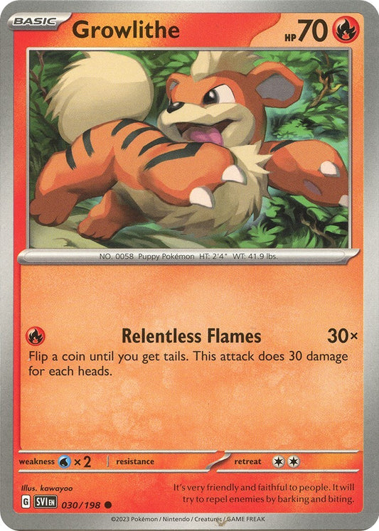 Growlithe - 030/198 - SV01: Scarlet & Violet Base Set (SVI)